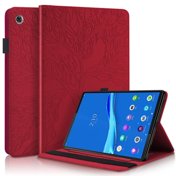 Life Tree Series Horizontal Flip Leather Case with Holder & Card Slots & Pen Slot