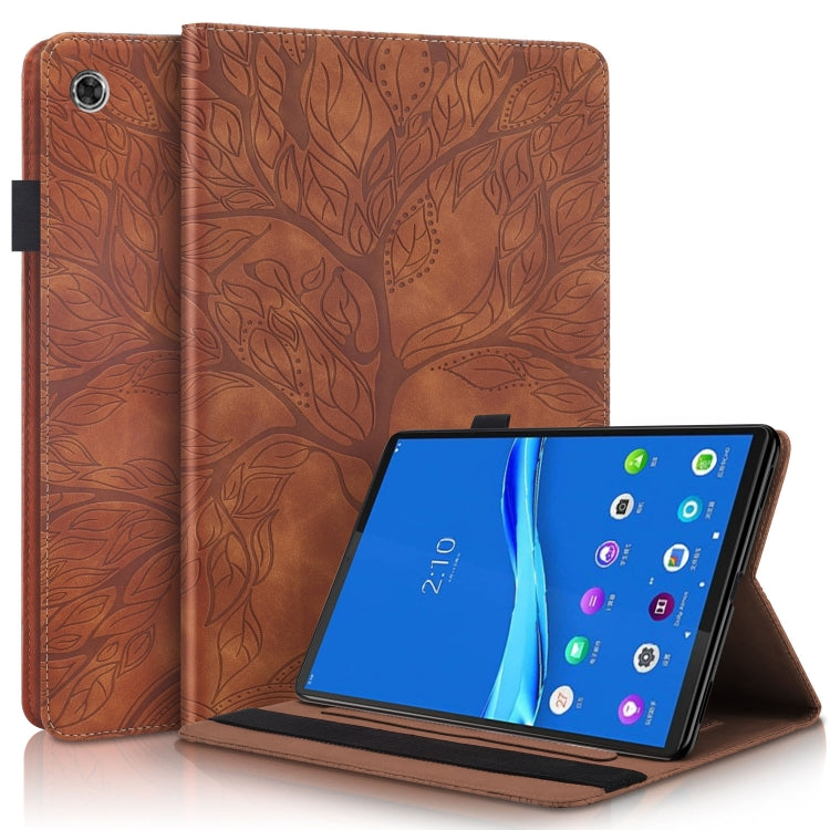 Life Tree Series Horizontal Flip Leather Case with Holder & Card Slots & Pen Slot