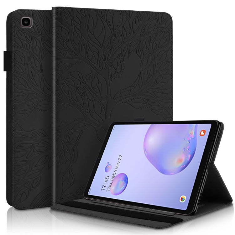 Life Tree Series Horizontal Flip Leather Case with Holder & Card Slots & Pen Slot
