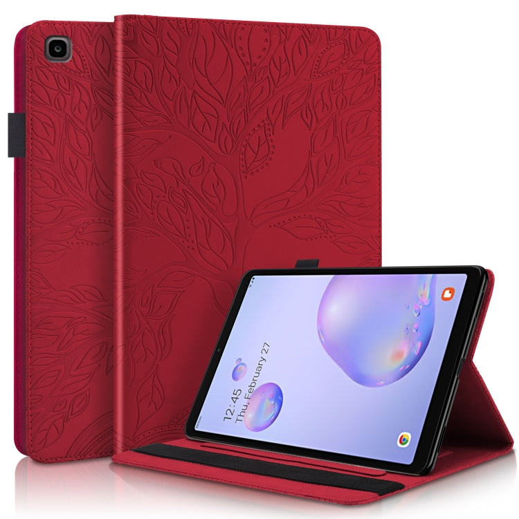 Life Tree Series Horizontal Flip Leather Case with Holder & Card Slots & Pen Slot