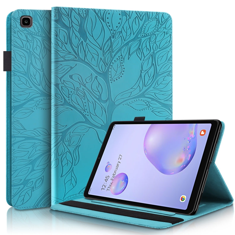Life Tree Series Horizontal Flip Leather Case with Holder & Card Slots & Pen Slot