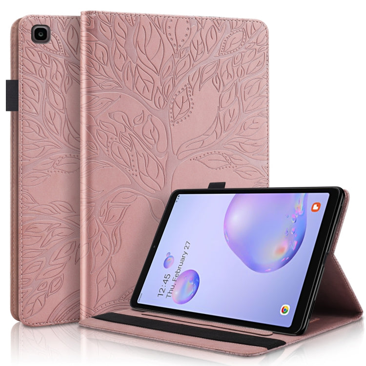 Life Tree Series Horizontal Flip Leather Case with Holder & Card Slots & Pen Slot
