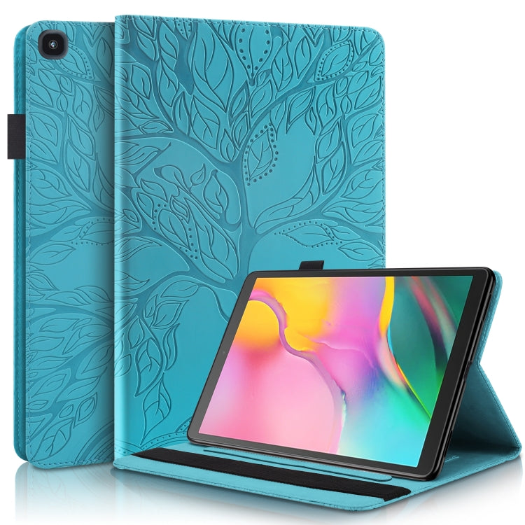 Life Tree Series Horizontal Flip Leather Case with Holder & Card Slots & Pen Slot