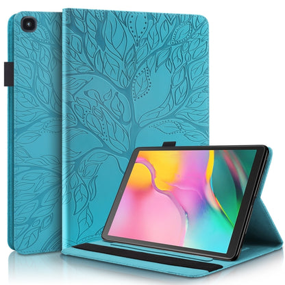 Life Tree Series Horizontal Flip Leather Case with Holder & Card Slots & Pen Slot