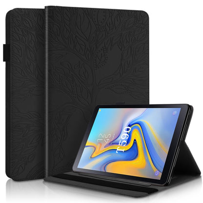 Life Tree Series Horizontal Flip Leather Case with Holder & Card Slots & Pen Slot