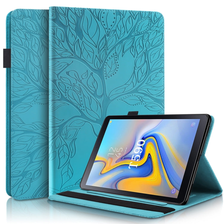Life Tree Series Horizontal Flip Leather Case with Holder & Card Slots & Pen Slot