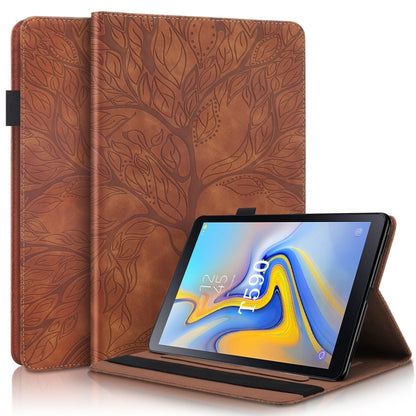 Life Tree Series Horizontal Flip Leather Case with Holder & Card Slots & Pen Slot
