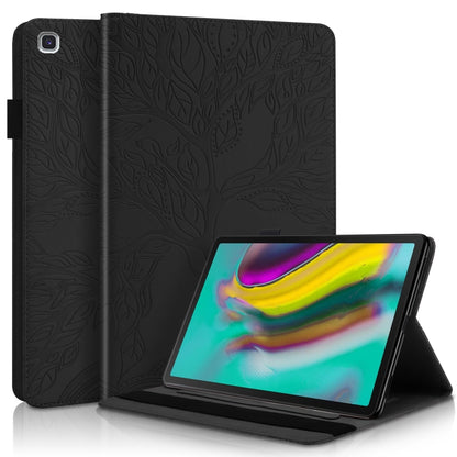 Life Tree Series Horizontal Flip Leather Case with Holder & Card Slots & Pen Slot