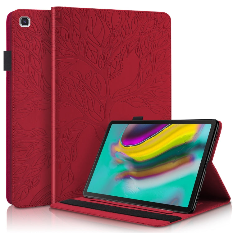 Life Tree Series Horizontal Flip Leather Case with Holder & Card Slots & Pen Slot