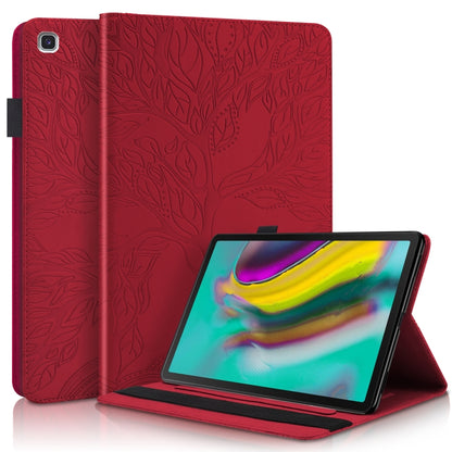Life Tree Series Horizontal Flip Leather Case with Holder & Card Slots & Pen Slot