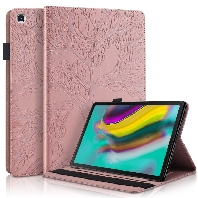 Life Tree Series Horizontal Flip Leather Case with Holder & Card Slots & Pen Slot