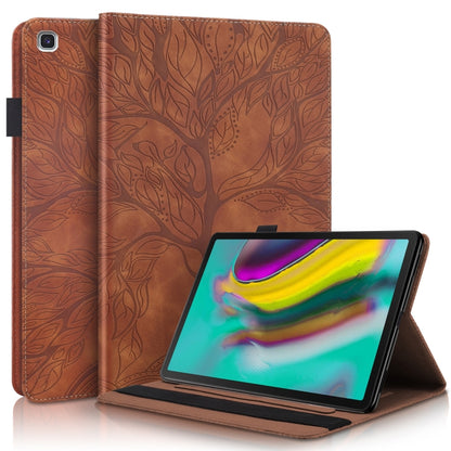 Life Tree Series Horizontal Flip Leather Case with Holder & Card Slots & Pen Slot