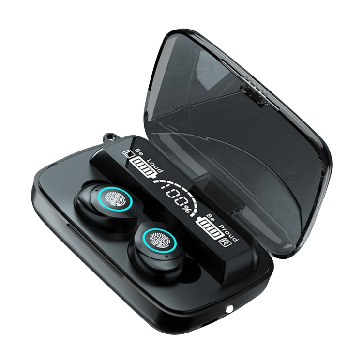 M17 Bluetooth 5.1 LED Display Screen Touch Waterproof Wireless Bluetooth Earphone with Charging B...