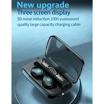 M17 Bluetooth 5.1 LED Display Screen Touch Waterproof Wireless Bluetooth Earphone with Charging B...