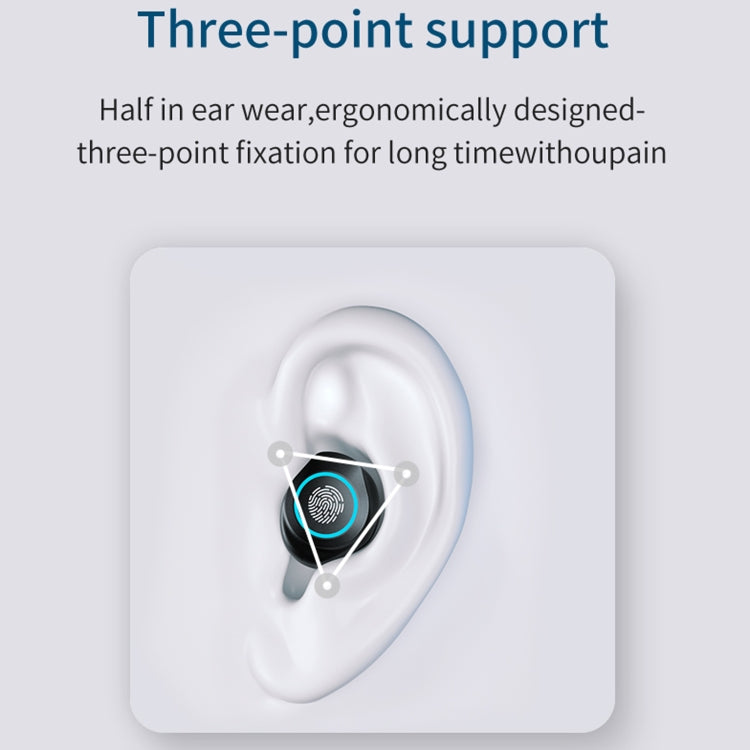 M17 Bluetooth 5.1 LED Display Screen Touch Waterproof Wireless Bluetooth Earphone with Charging B...
