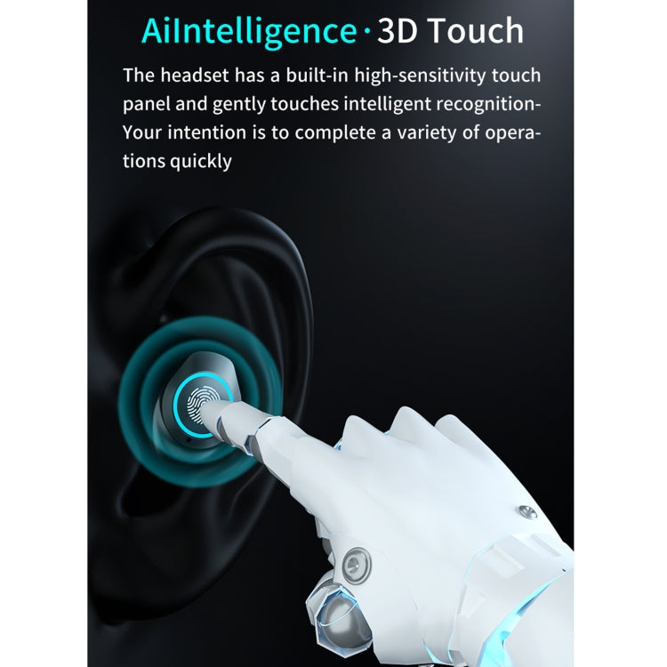 M17 Bluetooth 5.1 LED Display Screen Touch Waterproof Wireless Bluetooth Earphone with Charging B...