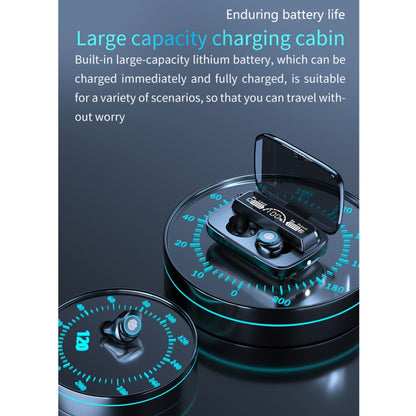 M17 Bluetooth 5.1 LED Display Screen Touch Waterproof Wireless Bluetooth Earphone with Charging B...