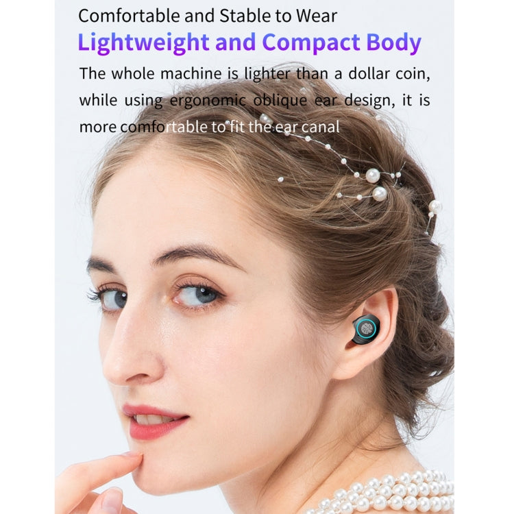 M17 Bluetooth 5.1 LED Display Screen Touch Waterproof Wireless Bluetooth Earphone with Charging B...