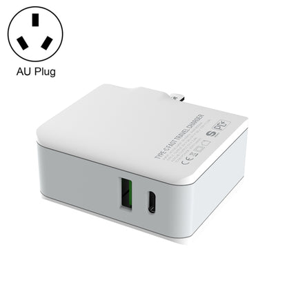 LDNIO A4403C 30W PD + Auto-id Foldable Fast Travel Charger with 1m 8 Pin Cable, AU Plug����������...