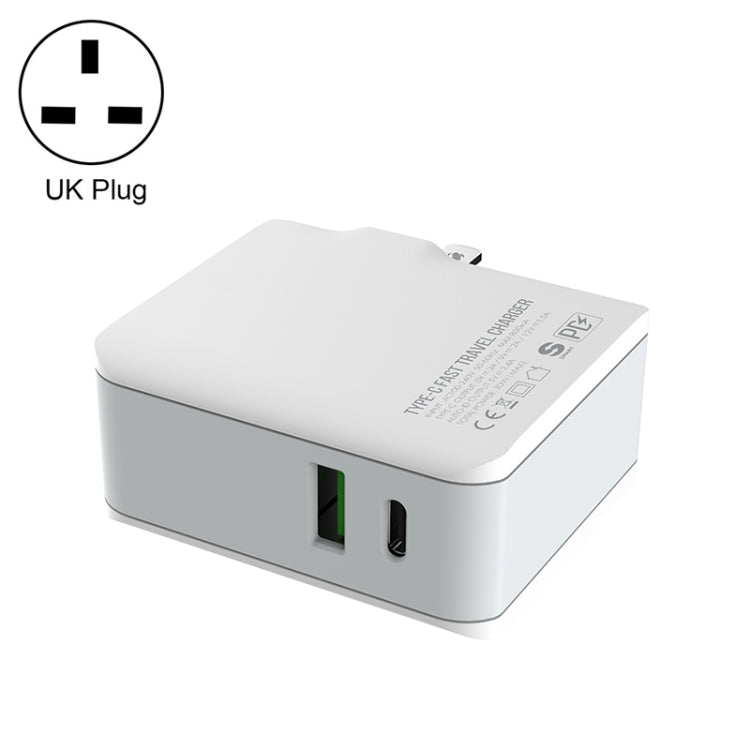LDNIO A4403C 30W PD + Auto-id Foldable Fast Travel Charger with 1m 8 Pin Cable, AU Plug����������...
