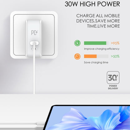 LDNIO A4403C 30W PD + Auto-id Foldable Fast Travel Charger with 1m Micro USB Cable, EU Plug������...