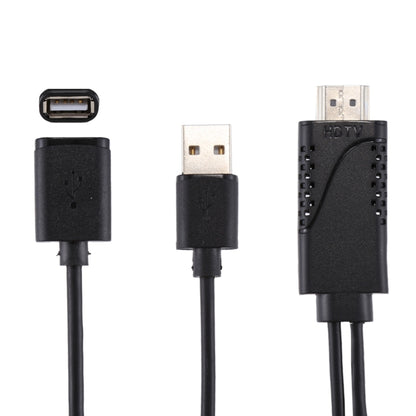 USB 2.0 Male + USB 2.0 Female to HDMI Cable