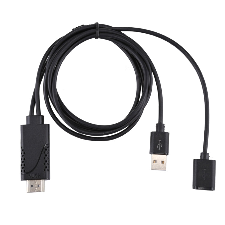 USB 2.0 Male + USB 2.0 Female to HDMI Cable