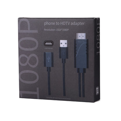 USB 2.0 Male + USB 2.0 Female to HDMI Cable