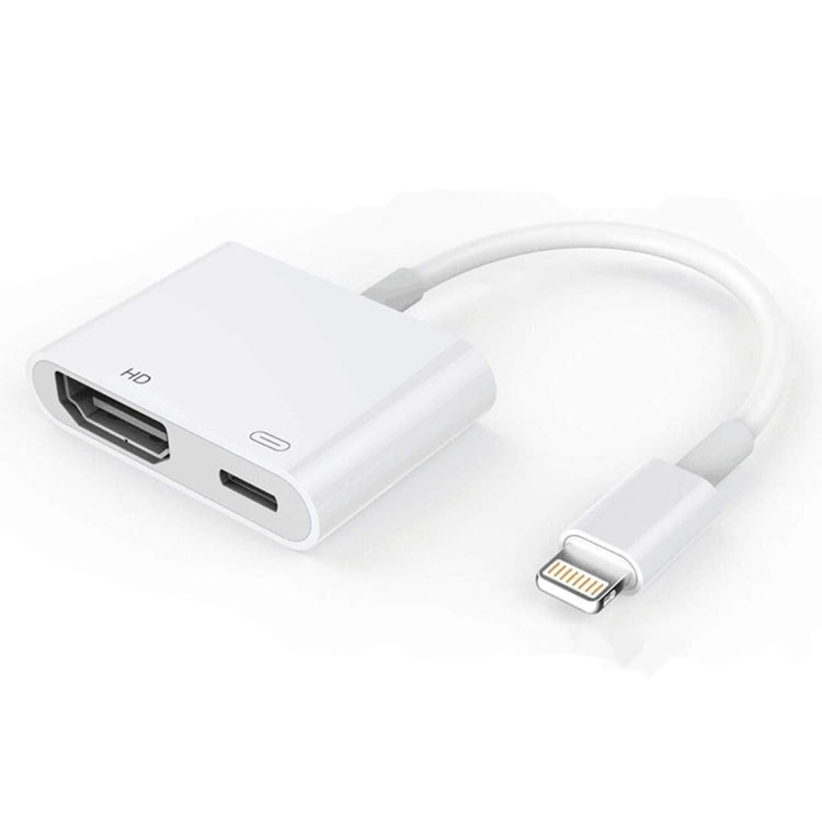 E-Gin-LTH-002 8 Pin Digital AV to HDMI Adapter + USB Charging Port for 1080P HD TV Display Screen...