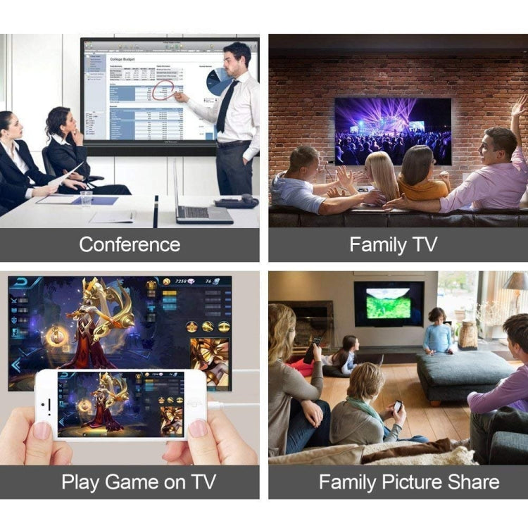 E-Gin-LTH-002 8 Pin Digital AV to HDMI Adapter + USB Charging Port for 1080P HD TV Display Screen...