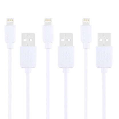 3 PCS HAWEEL 1m High Speed 8 pin to USB Sync and Charging Cable Kit for iPhone, iPad, 3pcs