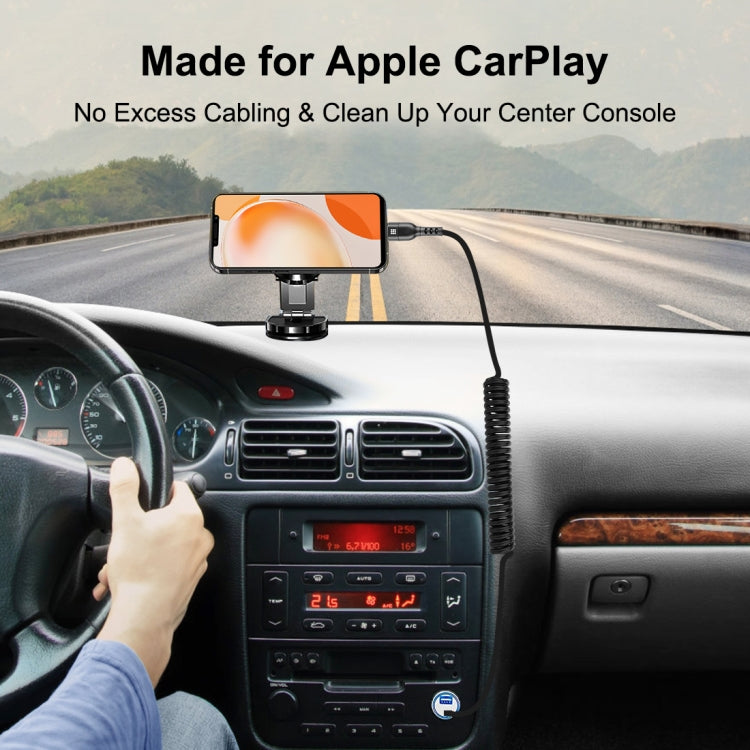 HAWEEL 2m 5A USB-C / Type-C to USB-C / Type-C Retractable Coiled PD Fast Charging Cable����������...