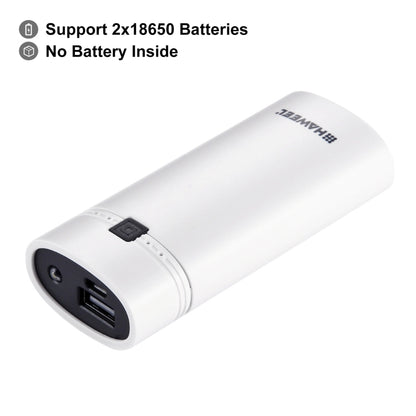 HAWEEL DIY 2x 18650 Battery (Not Included) 5600mAh Power Bank Shell Box with USB Output & Indicator