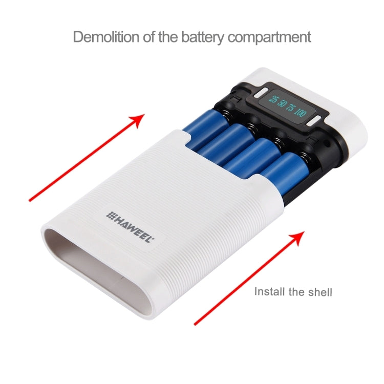 HAWEEL DIY 4 x 18650 Battery (Not Included) Shell Box