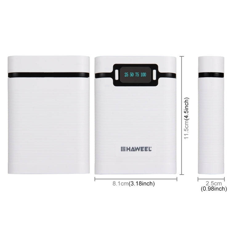 HAWEEL DIY 4 x 18650 Battery (Not Included) Shell Box