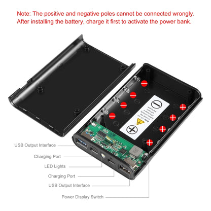 HAWEEL DIY 4x 18650 Battery Dual-way QC Charger