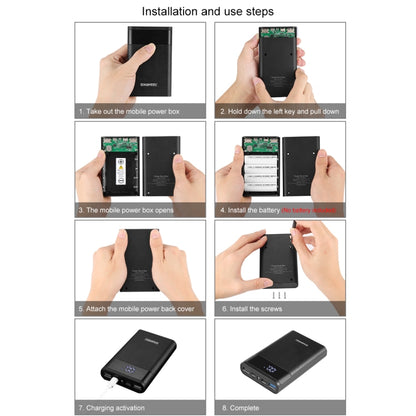 HAWEEL DIY 4x 18650 Battery Dual-way QC Charger