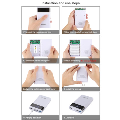 HAWEEL DIY 4x 18650 Battery Dual-way QC Charger