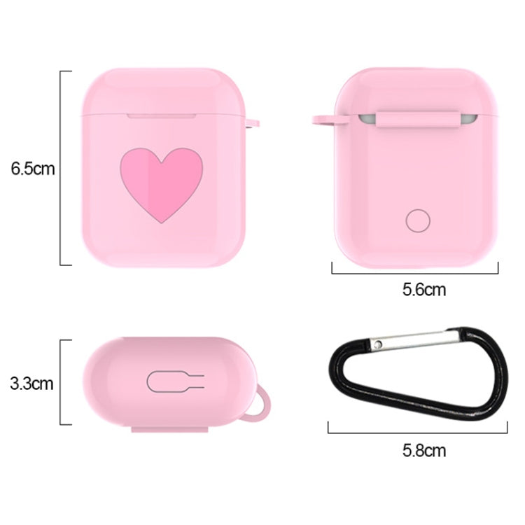 Heart Pattern Apple Wireless Earphones Charging Box Dust-proof Shockproof Outdoor Protective Case...