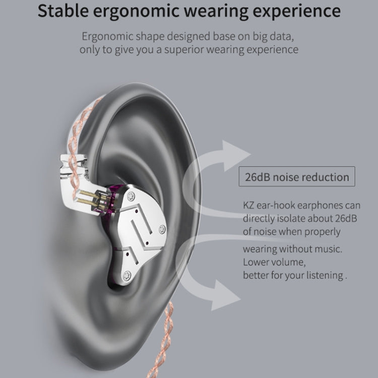 KZ ZSN Quad-core Wired Control Earphone with Microphone