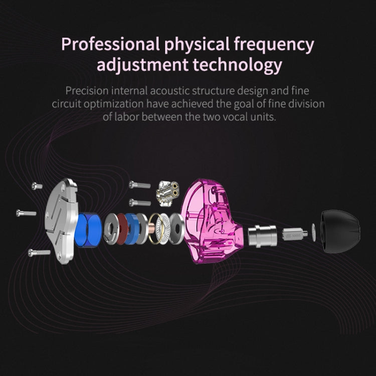 KZ ZSN Quad-core Wired Control Earphone with Microphone