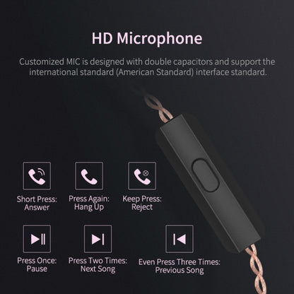 KZ ZSN Quad-core Wired Control Earphone with Microphone