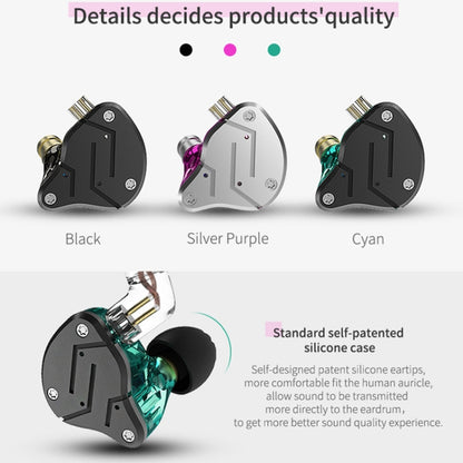 KZ ZSN Quad-core Wired Control Earphone with Microphone