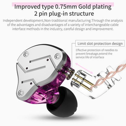 KZ ZSN Quad-core Wired Control Earphone without Microphone
