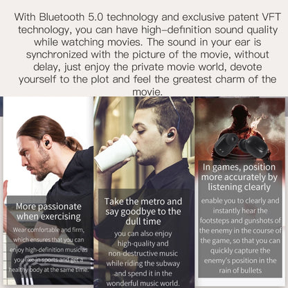 Bluedio TWS T-elf Bluetooth Version 5.0 In-Ear Bluetooth Headset with Headphone Charging Cabin���...