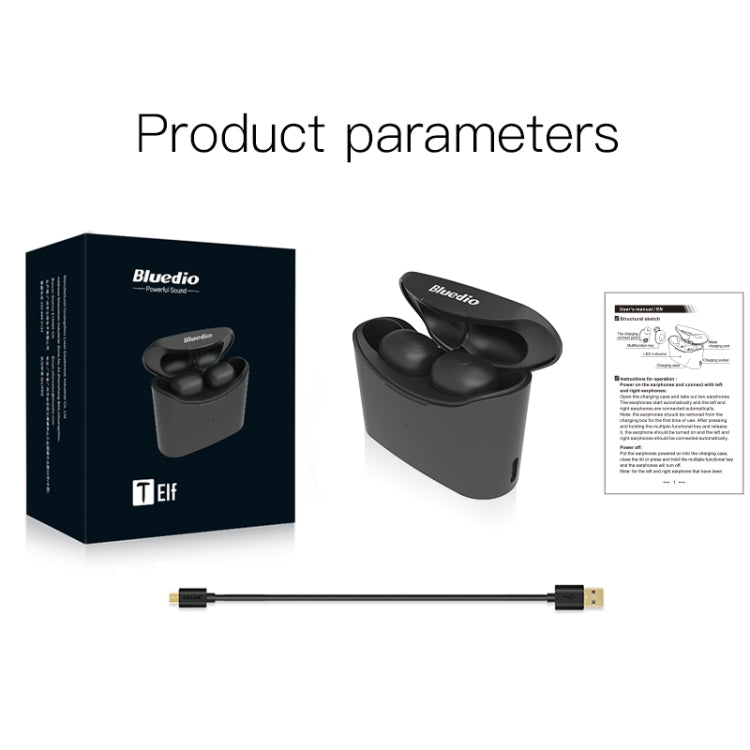 Bluedio TWS T-elf Bluetooth Version 5.0 In-Ear Bluetooth Headset with Headphone Charging Cabin���...