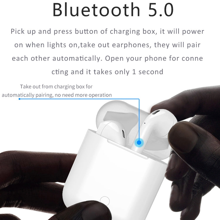 i9 Touch Wireless TWS Sport Bilateral Stereo Bluetooth 5.0 Headset with Charging Box, Touch Versi...