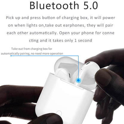 i9 Touch Wireless TWS Sport Bilateral Stereo Bluetooth 5.0 Headset with Charging Box, Touch Versi...