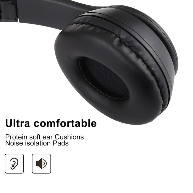 P47 Foldable Wireless Bluetooth Headphone with 3.5mm Audio Jack, Support MP3 / Call, P47 Black���...