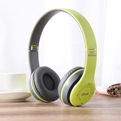 P47 Foldable Wireless Bluetooth Headphone with 3.5mm Audio Jack, Support MP3 / Call, P47 Black���...